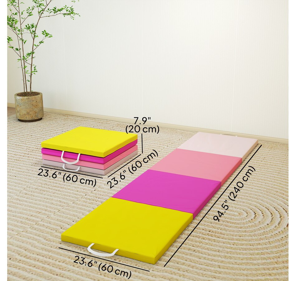 Image 922630_ALTMORE2.jpg, Product 922-630 / Price $75.99, Soozier 8ft Folding Gymnastics Mat, Thick Exercise Mat with Carry Handles from Soozier on TSC.ca's Health & Fitness department