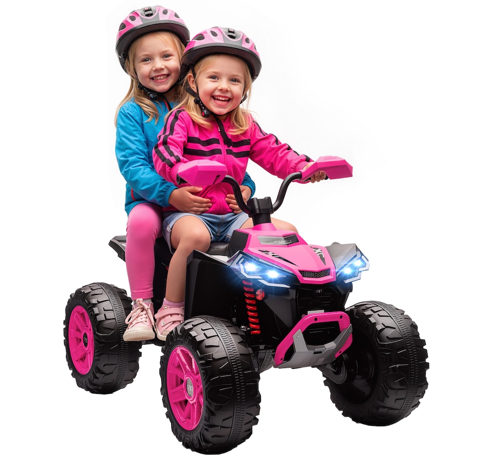 Image 922632.jpg, Product 922-632 / Price $259.99, Qaba 24V 2-Seater Ride On Car for Kids with Suspension Wheels, Pink from Qaba on TSC.ca's Toys & Hobbies department