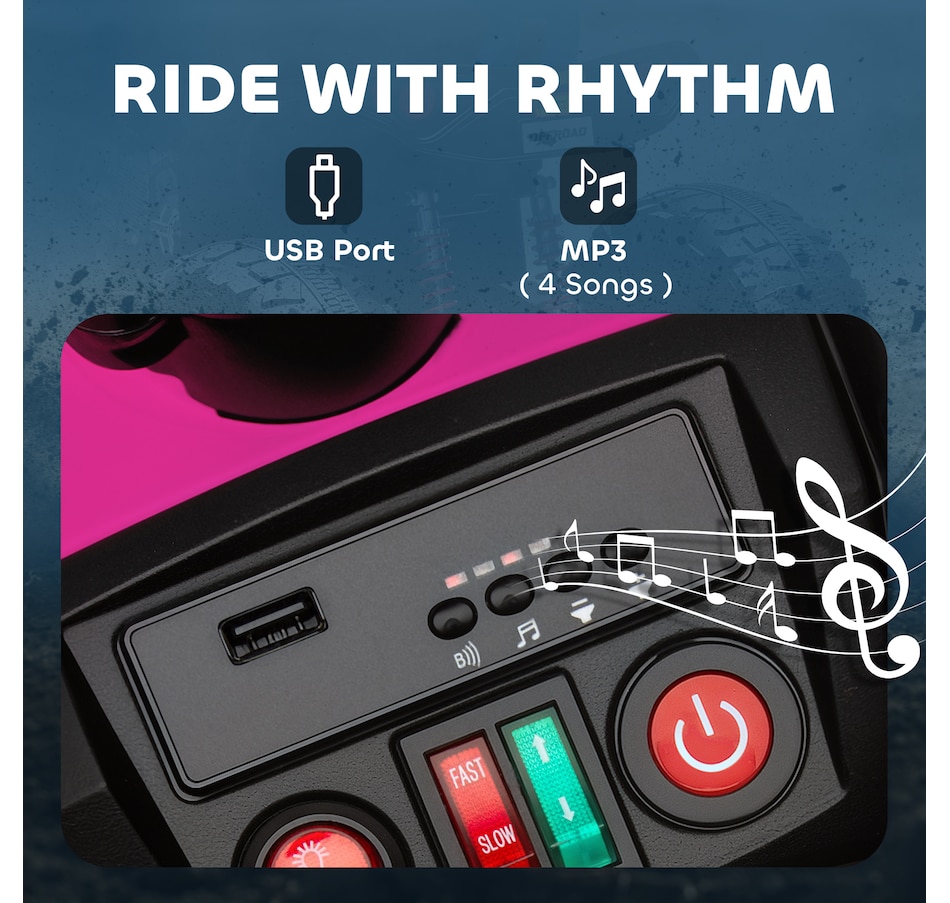 Image 922632_ALTMORE7.jpg, Product 922-632 / Price $259.99, Qaba 24V 2-Seater Ride On Car for Kids with Suspension Wheels, Pink from Qaba on TSC.ca's Toys & Hobbies department