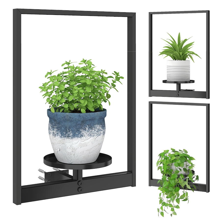 Image 923034.jpg, Product 923-034 / Price $49.99, Outsunny 3 Pack Wall Planters for Indoor Plants, Metal Plant Stand Shelves from Outsunny on TSC.ca's Home & Garden department