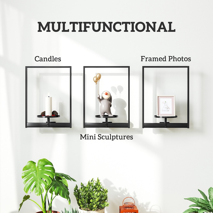 Image 923034_ALTMORE6.jpg, Product 923-034 / Price $49.99, Outsunny 3 Pack Wall Planters for Indoor Plants, Metal Plant Stand Shelves from Outsunny on TSC.ca's Home & Garden department