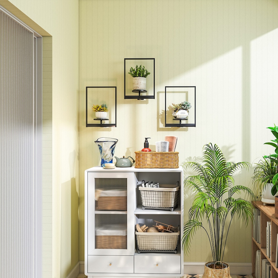 Image 923034_ALTMORE7.jpg, Product 923-034 / Price $49.99, Outsunny 3 Pack Wall Planters for Indoor Plants, Metal Plant Stand Shelves from Outsunny on TSC.ca's Home & Garden department