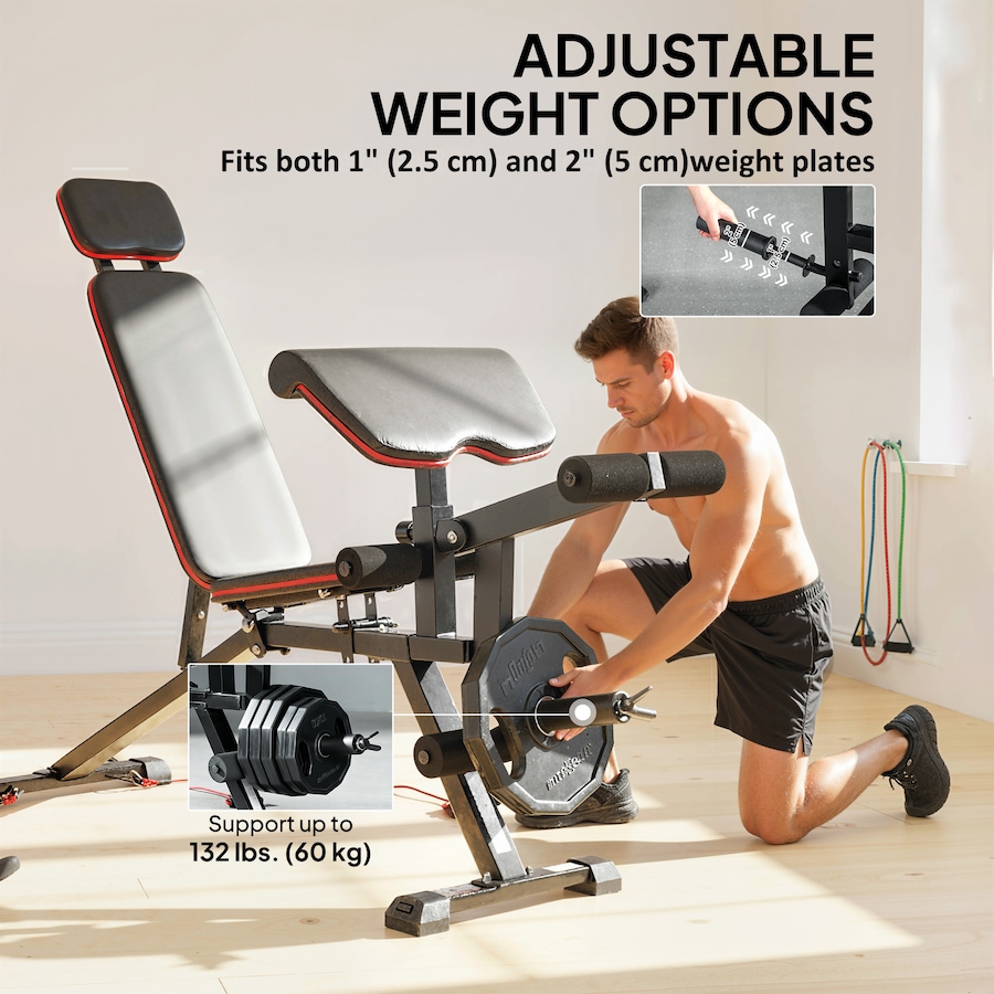 Image 923036_ALTMORE10.jpg, Product 923-036 / Price $139.99, Soozier Adjustable Weight Bench, Load 660LBS Workout Bench for Home Gym from Soozier on TSC.ca's Health & Fitness department
