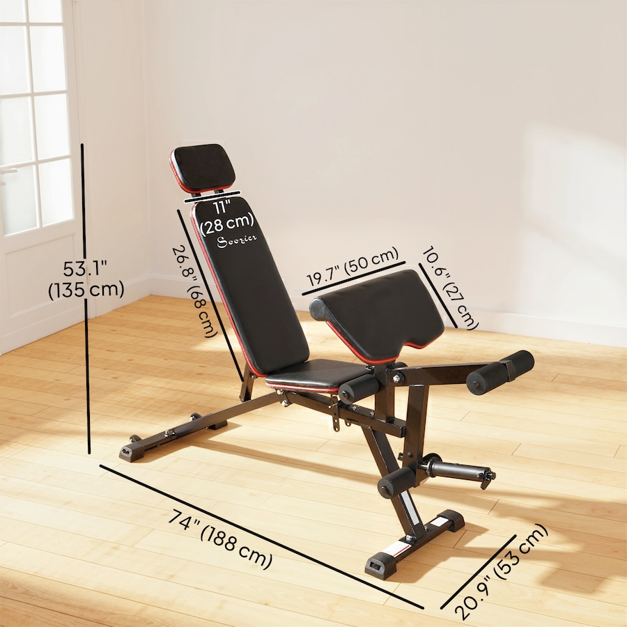 Image 923036_ALTMORE2.jpg, Product 923-036 / Price $139.99, Soozier Adjustable Weight Bench, Load 660LBS Workout Bench for Home Gym from Soozier on TSC.ca's Health & Fitness department