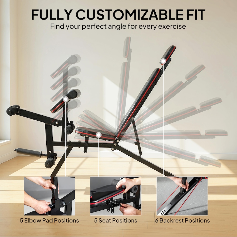 Image 923036_ALTMORE5.jpg, Product 923-036 / Price $139.99, Soozier Adjustable Weight Bench, Load 660LBS Workout Bench for Home Gym from Soozier on TSC.ca's Health & Fitness department