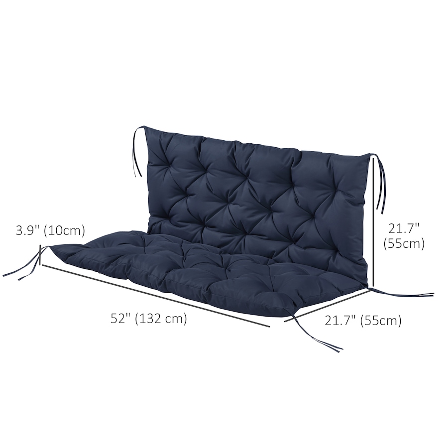 Image 923042_ALTMORE2.jpg, Product 923-042 / Price $67.99, Outsunny 2 Seater Garden Bench Cushions, 3.9 Inch Thick Outdoor Soft Pad from Outsunny on TSC.ca's Home & Garden department