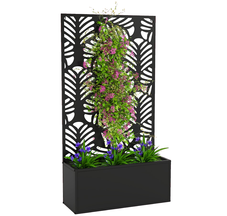 Image 923056.jpg, Product 923-056 / Price $99.99, Outsunny Garden Box with Privacy Panel, Outdoor Planter Box for Garden from Outsunny on TSC.ca's Home & Garden department