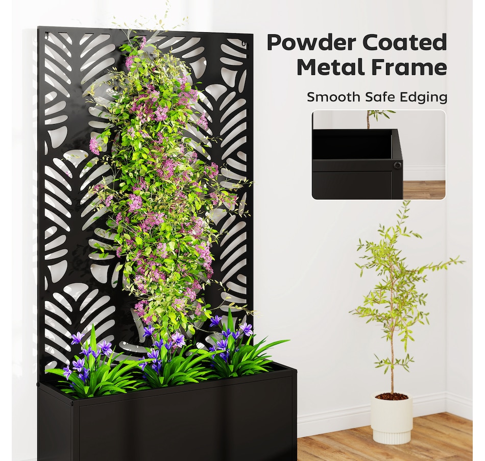 Image 923056_ALTMORE6.jpg, Product 923-056 / Price $99.99, Outsunny Garden Box with Privacy Panel, Outdoor Planter Box for Garden from Outsunny on TSC.ca's Home & Garden department