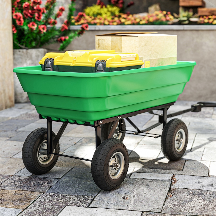 Image 923067_ALTMORE5.jpg, Product 923-067 / Price $38.99, Outsunny 10" Pneumatic Dolly Wheels, Set of 2 for Carts, Sack Trucks Black from Outsunny on TSC.ca's Home & Garden department