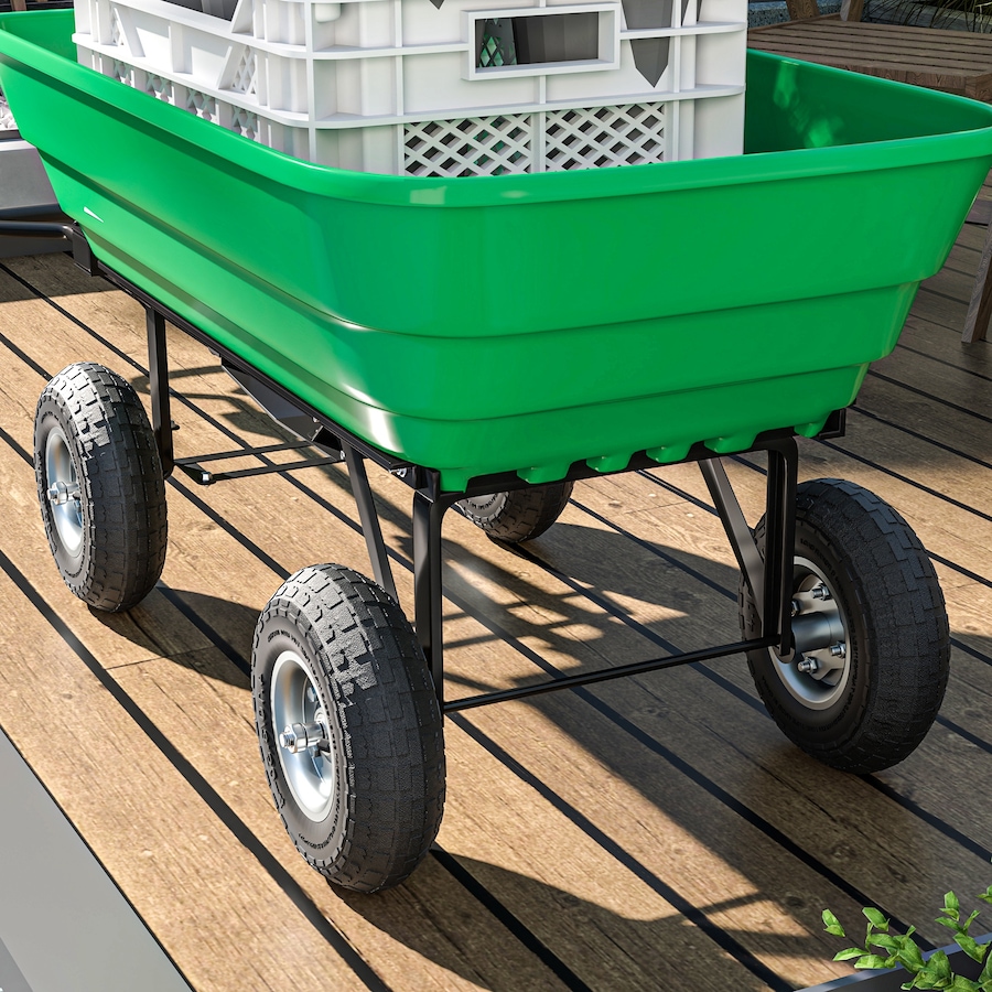 Image 923067_ALTMORE6.jpg, Product 923-067 / Price $38.99, Outsunny 10" Pneumatic Dolly Wheels, Set of 2 for Carts, Sack Trucks Black from Outsunny on TSC.ca's Home & Garden department