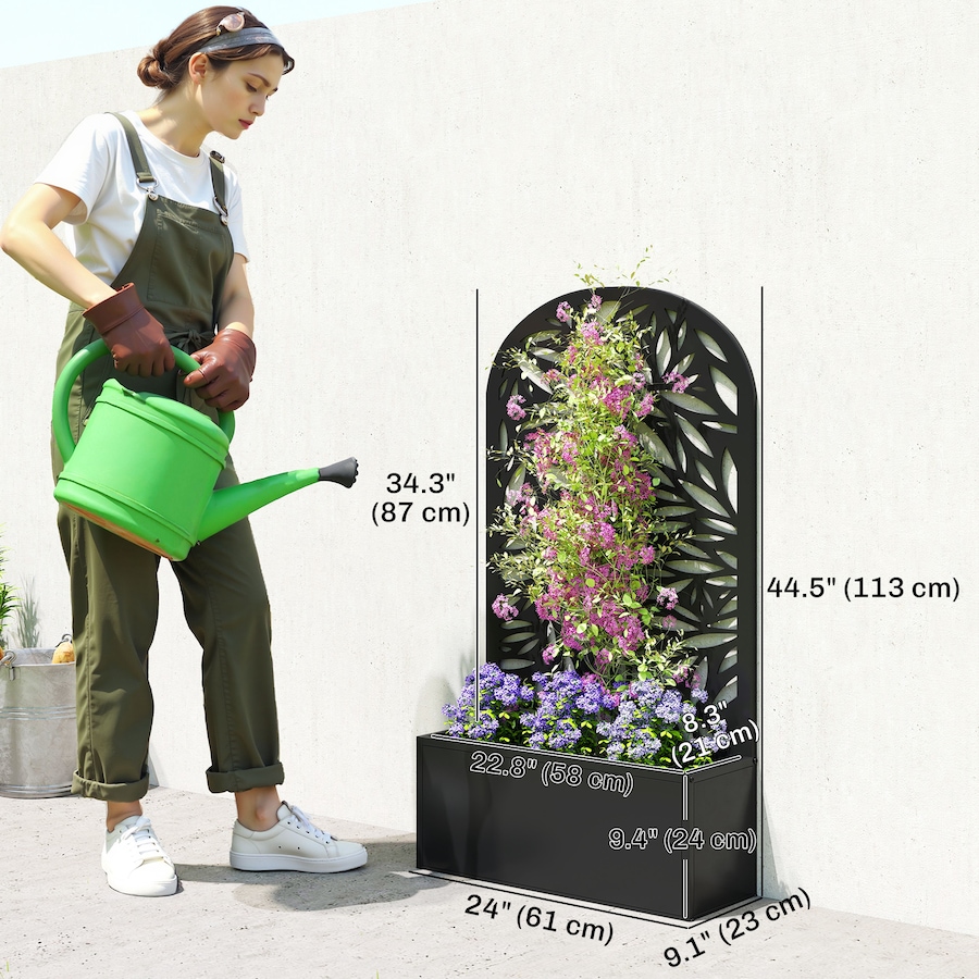 Image 923068_ALTMORE2.jpg, Product 923-068 / Price $104.99, Outsunny Garden Box with Privacy Panel, Outdoor Planter Box for Garden from Outsunny on TSC.ca's Home & Garden department