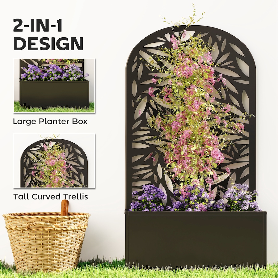 Image 923068_ALTMORE3.jpg, Product 923-068 / Price $104.99, Outsunny Garden Box with Privacy Panel, Outdoor Planter Box for Garden from Outsunny on TSC.ca's Home & Garden department