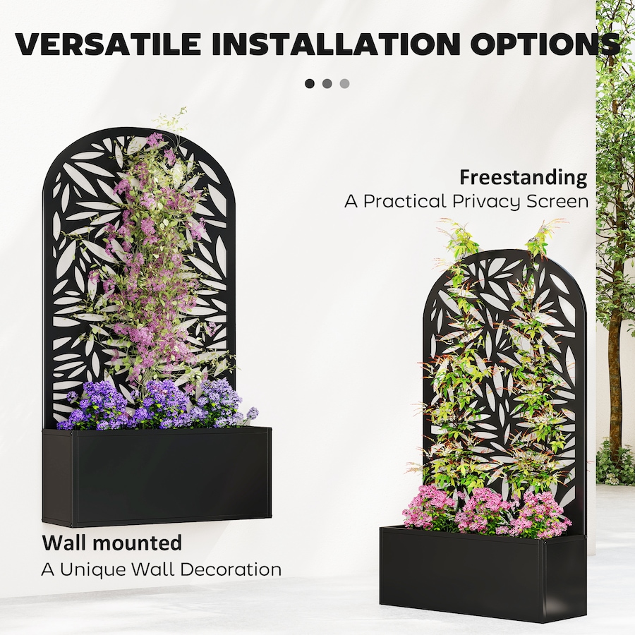 Image 923068_ALTMORE4.jpg, Product 923-068 / Price $104.99, Outsunny Garden Box with Privacy Panel, Outdoor Planter Box for Garden from Outsunny on TSC.ca's Home & Garden department