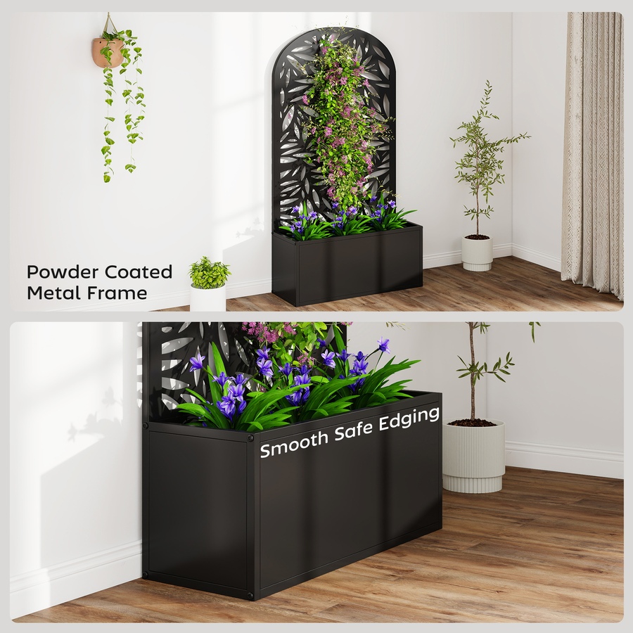 Image 923068_ALTMORE6.jpg, Product 923-068 / Price $104.99, Outsunny Garden Box with Privacy Panel, Outdoor Planter Box for Garden from Outsunny on TSC.ca's Home & Garden department