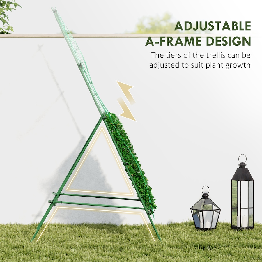 Image 923072_ALTMORE3.jpg, Product 923-072 / Price $39.99, Outsunny Adjustable A-Frame Cucumber Trellis for Climbing Plants from Outsunny on TSC.ca's Home & Garden department