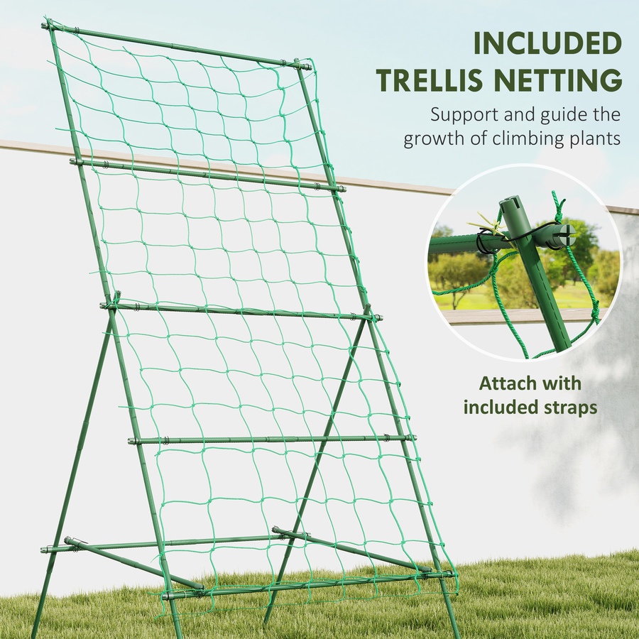 Image 923072_ALTMORE4.jpg, Product 923-072 / Price $39.99, Outsunny Adjustable A-Frame Cucumber Trellis for Climbing Plants from Outsunny on TSC.ca's Home & Garden department