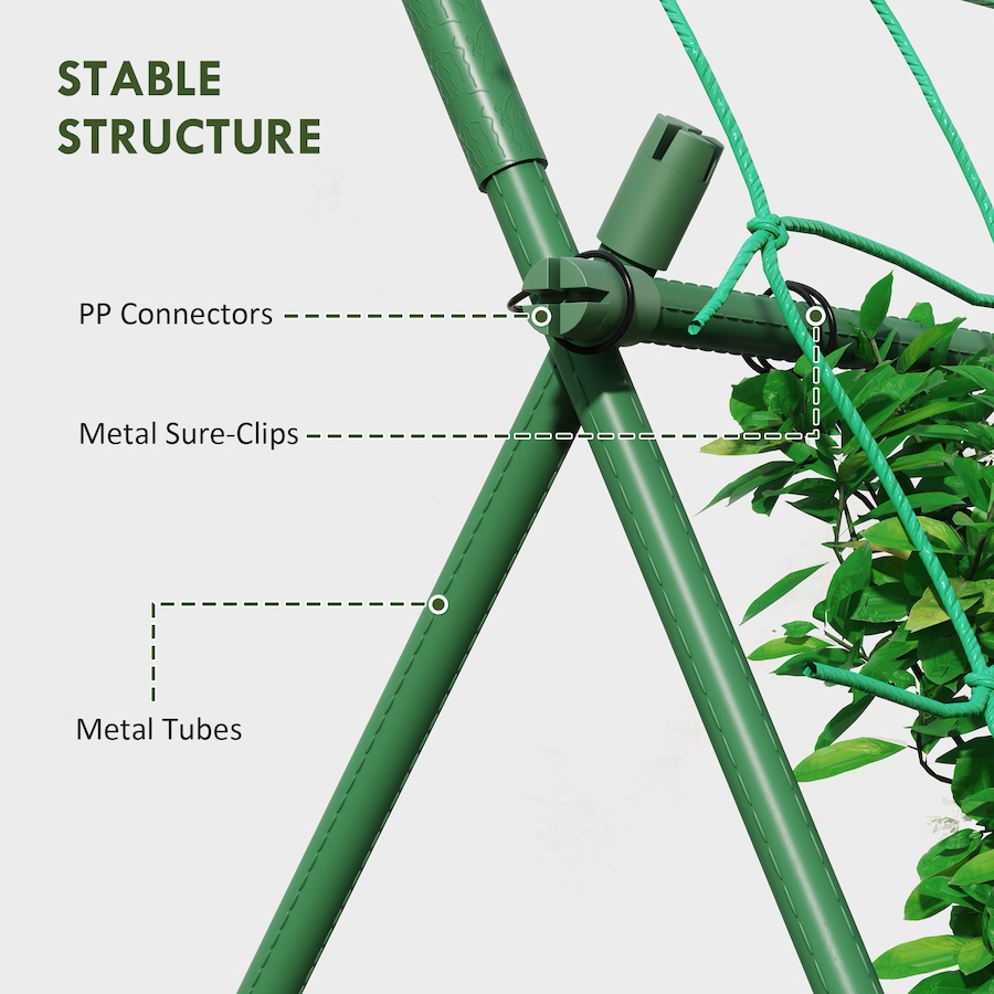 Image 923072_ALTMORE6.jpg, Product 923-072 / Price $39.99, Outsunny Adjustable A-Frame Cucumber Trellis for Climbing Plants from Outsunny on TSC.ca's Home & Garden department