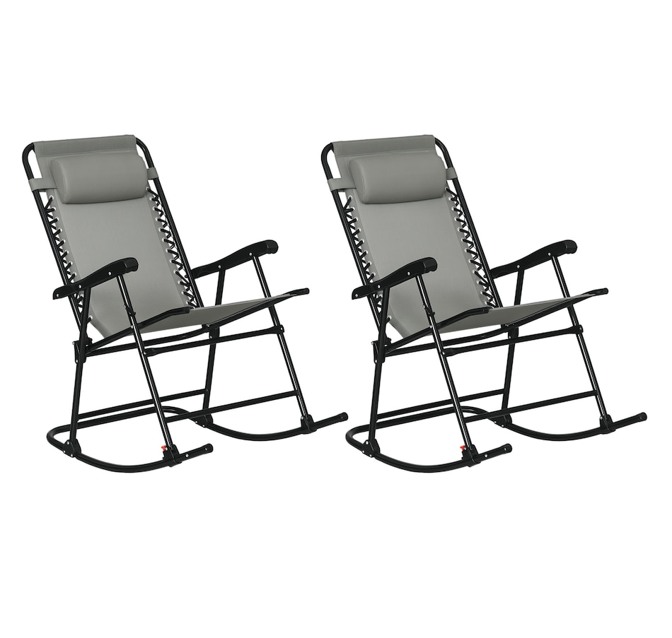 Image 923079.jpg, Product 923-079 / Price $179.99, Outsunny Outdoor Patio Rocking Chair Set Folding Garden Rocker from Outsunny on TSC.ca's Home & Garden department
