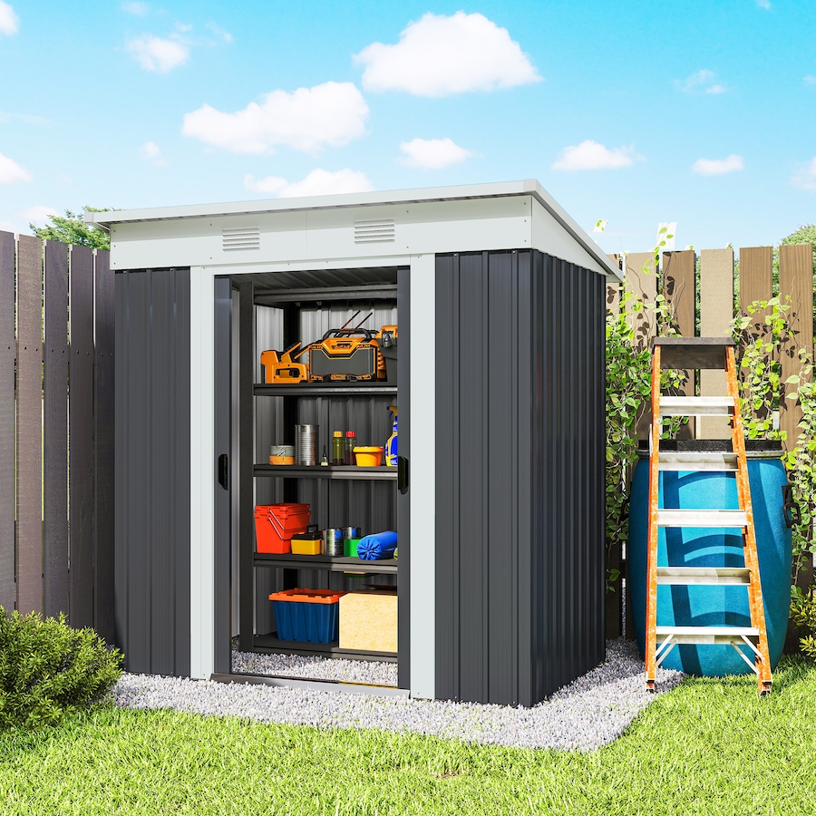 Image 923094_ALTMORE16.jpg, Product 923-094 / Price $229.99 - $299.99, Outsunny Outdoor Storage Shed, Metal Garden Tool Storage from Outsunny on TSC.ca's Home & Garden department