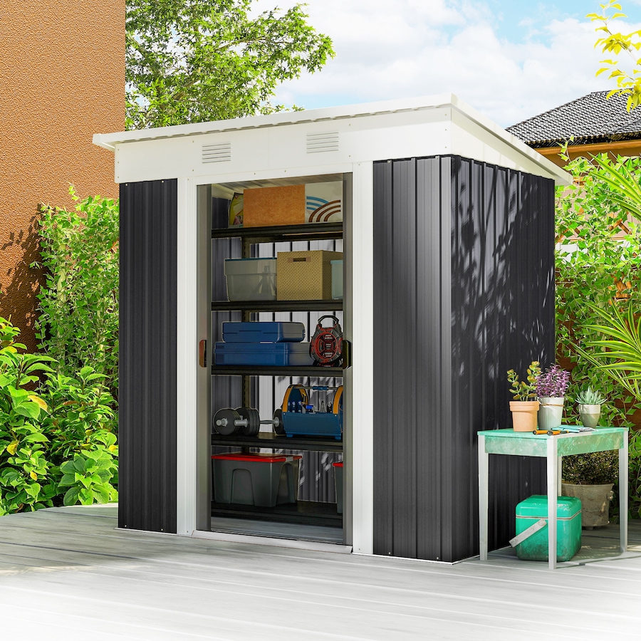 Image 923094_ALTMORE9.jpg, Product 923-094 / Price $229.99 - $299.99, Outsunny Outdoor Storage Shed, Metal Garden Tool Storage from Outsunny on TSC.ca's Home & Garden department