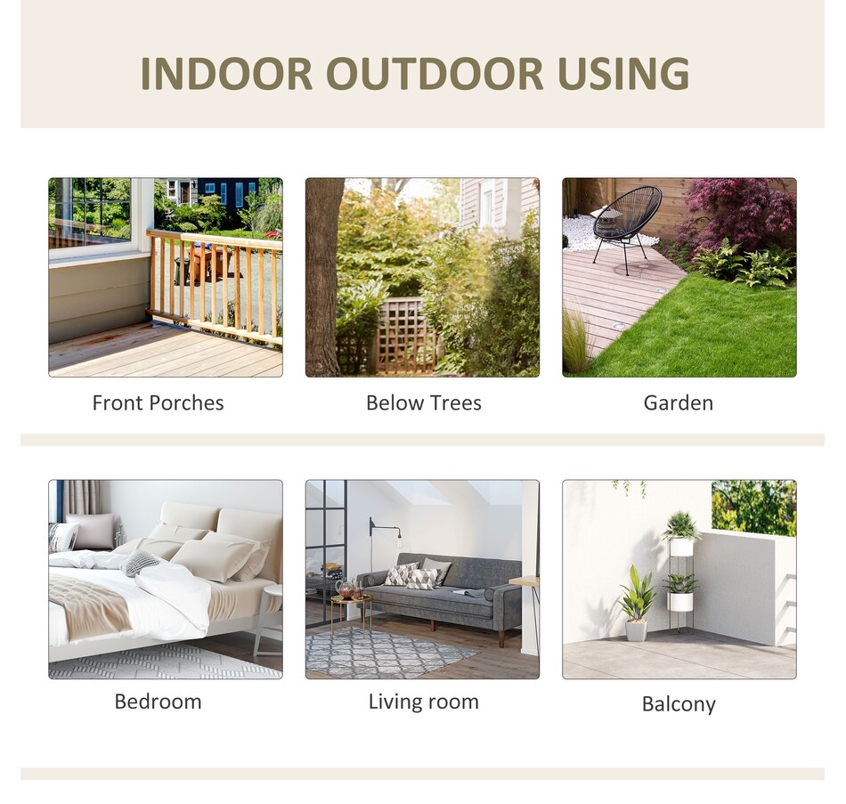 Image 923099_ALTMORE6.jpg, Product 923-099 / Price $104.99, Outsunny Hanging Hammock Chair 2 Seat, Hammock Swing Chair Cream White from Outsunny on TSC.ca's Home & Garden department