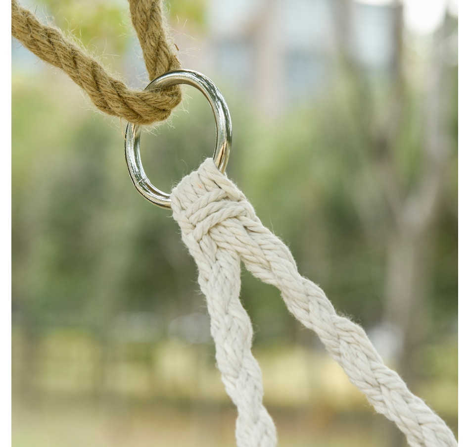 Image 923099_ALTMORE7.jpg, Product 923-099 / Price $104.99, Outsunny Hanging Hammock Chair 2 Seat, Hammock Swing Chair Cream White from Outsunny on TSC.ca's Home & Garden department