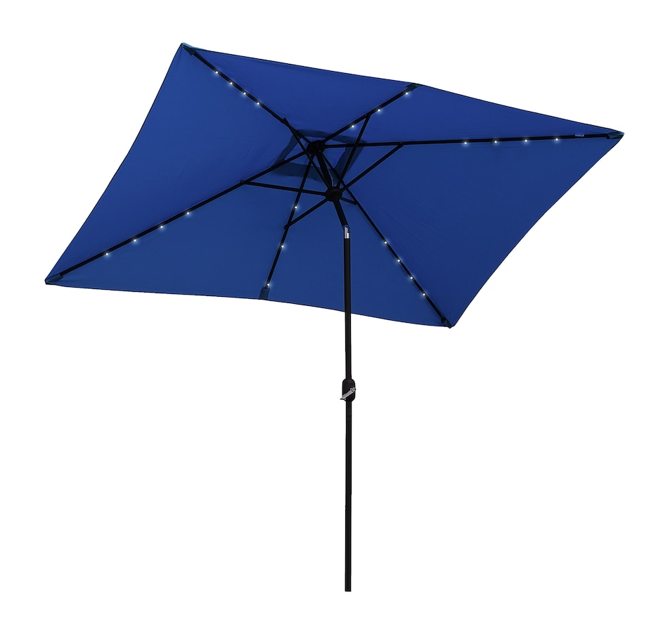 Image 923113.jpg, Product 923-113 / Price $114.99, Outsunny 6' x 10' Patio Umbrella with 22 LED Solar Lights and Tilt from Outsunny on TSC.ca's Home & Garden department