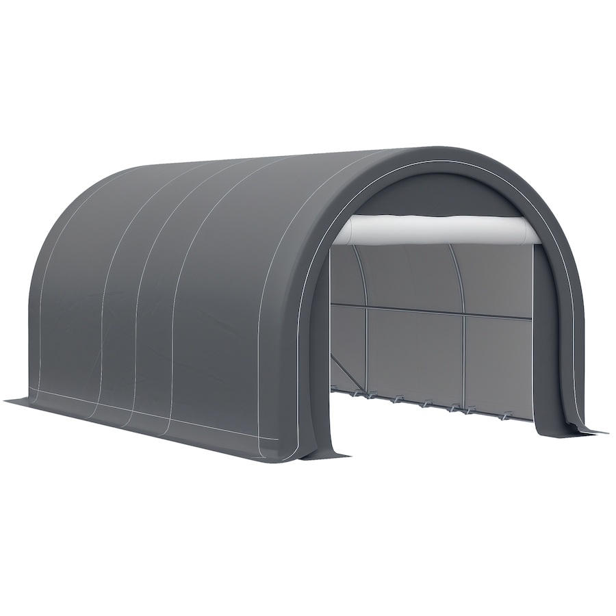 Image 923122.jpg, Product 923-122 / Price $367.37, Outsunny 10' x 16' Carport Storage Tent Anti-UV PE Portable Garage, Grey from Outsunny on TSC.ca's Home & Garden department