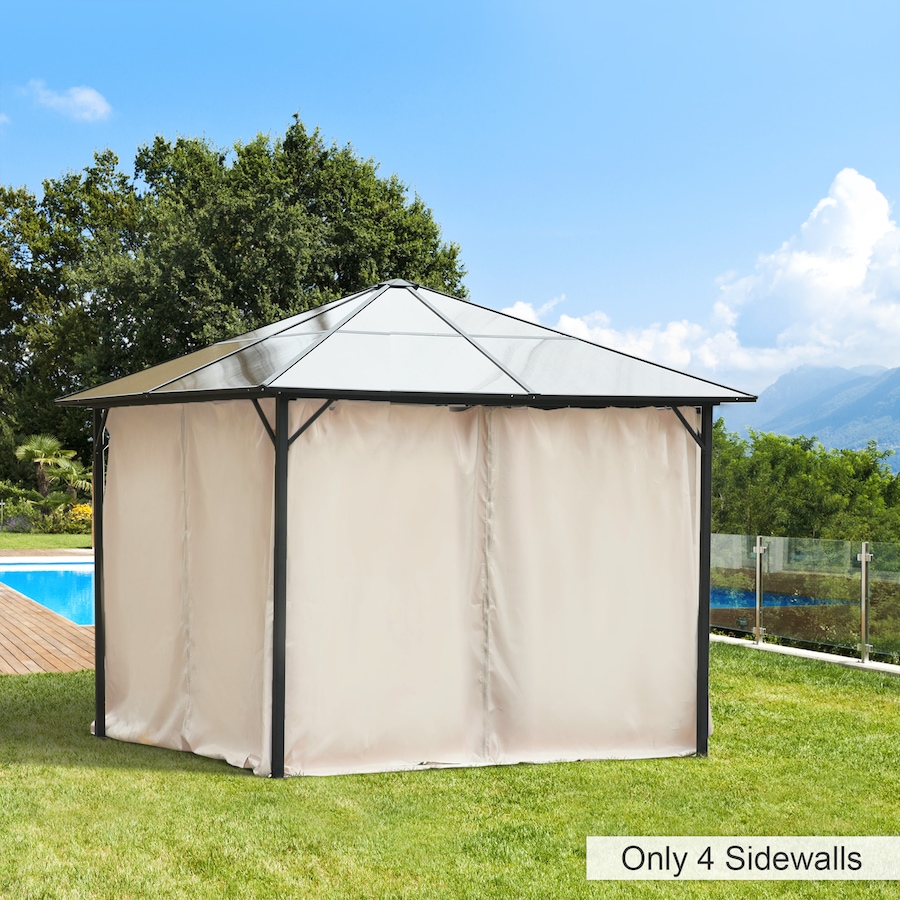 Image 923123_ALTMORE1.jpg, Product 923-123 / Price $89.99, Outsunny 10' x 10' Universal Gazebo Curtains, 4 Panels, Beige from Outsunny on TSC.ca's Home & Garden department