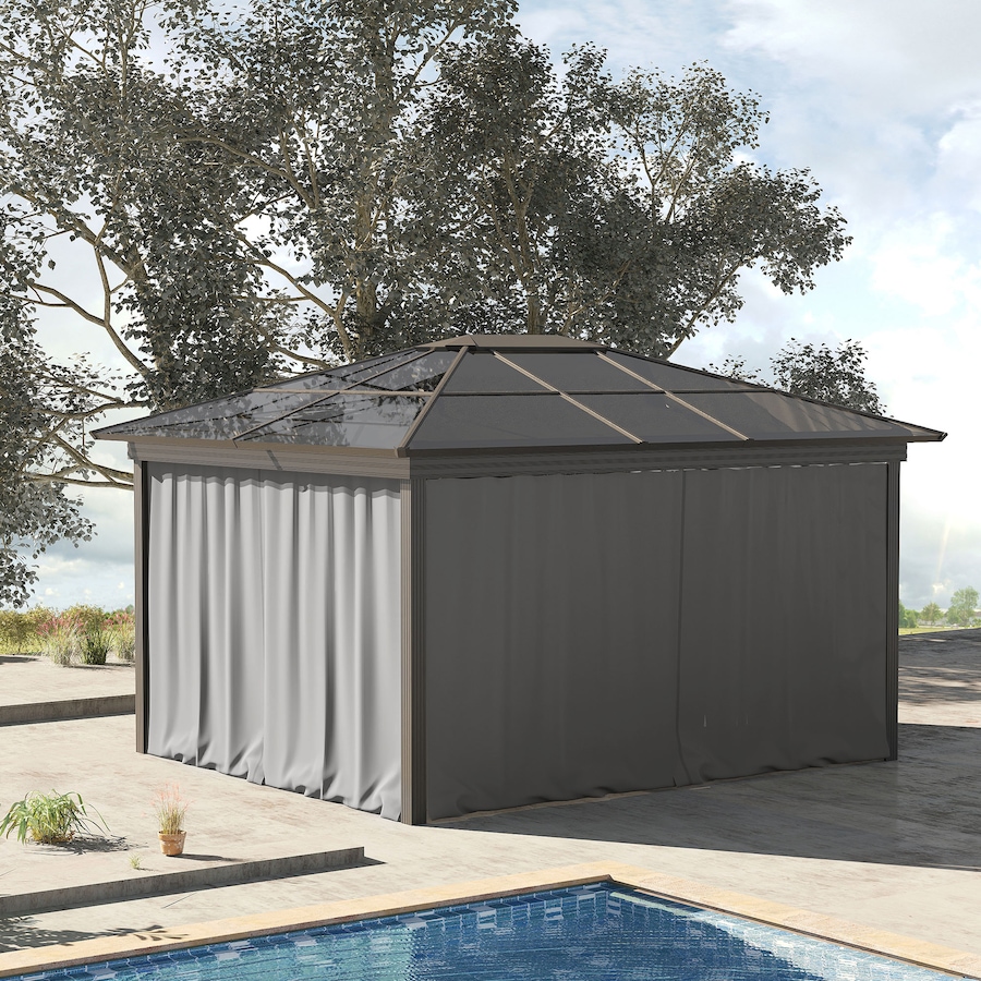 Image 923124_ALTMORE1.jpg, Product 923-124 / Price $94.99, Outsunny 10' x 10' Universal Gazebo Curtains, 4 Panels, Light Grey from Outsunny on TSC.ca's Home & Garden department