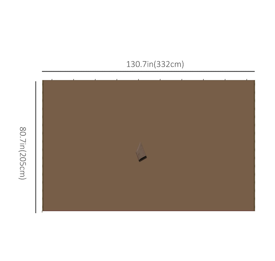Image 923126_ALTMORE2.jpg, Product 923-126 / Price $94.99, Outsunny 10' x 12' Universal Gazebo Curtains, 4 Panels, Brown from Outsunny on TSC.ca's Home & Garden department