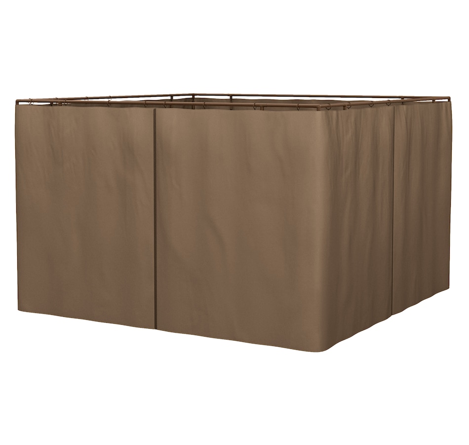 Image 923127.jpg, Product 923-127 / Price $69.99, Outsunny 10' x 10' Universal Gazebo Curtains, 4 Panels, Brown from Outsunny on TSC.ca's Home & Garden department