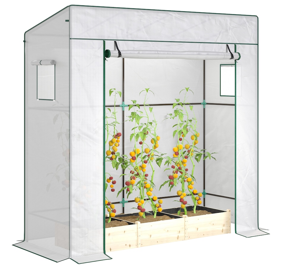 Image 923128.jpg, Product 923-128 / Price $64.99, Outsunny Tomato Greenhouse with Reinforced PE Cover Walk-in Green House from Outsunny on TSC.ca's Home & Garden department