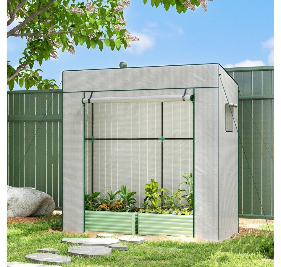 Image 923128_ALTMORE1.jpg, Product 923-128 / Price $64.99, Outsunny Tomato Greenhouse with Reinforced PE Cover Walk-in Green House from Outsunny on TSC.ca's Home & Garden department