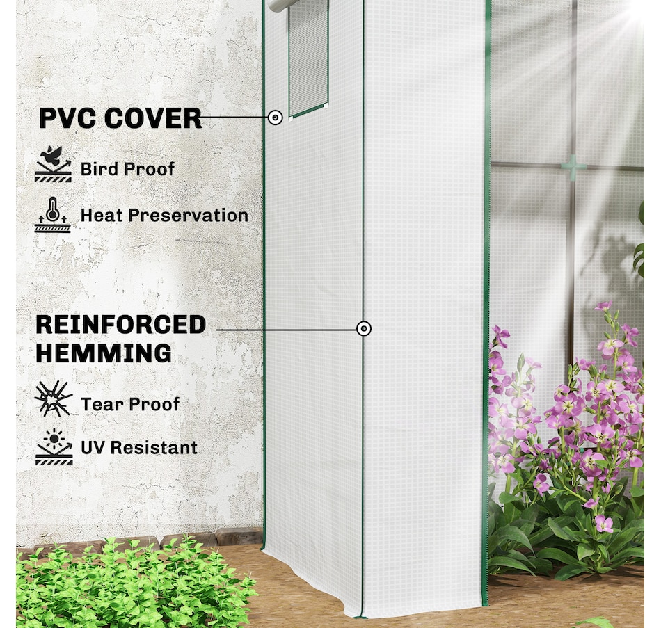 Image 923128_ALTMORE3.jpg, Product 923-128 / Price $64.99, Outsunny Tomato Greenhouse with Reinforced PE Cover Walk-in Green House from Outsunny on TSC.ca's Home & Garden department