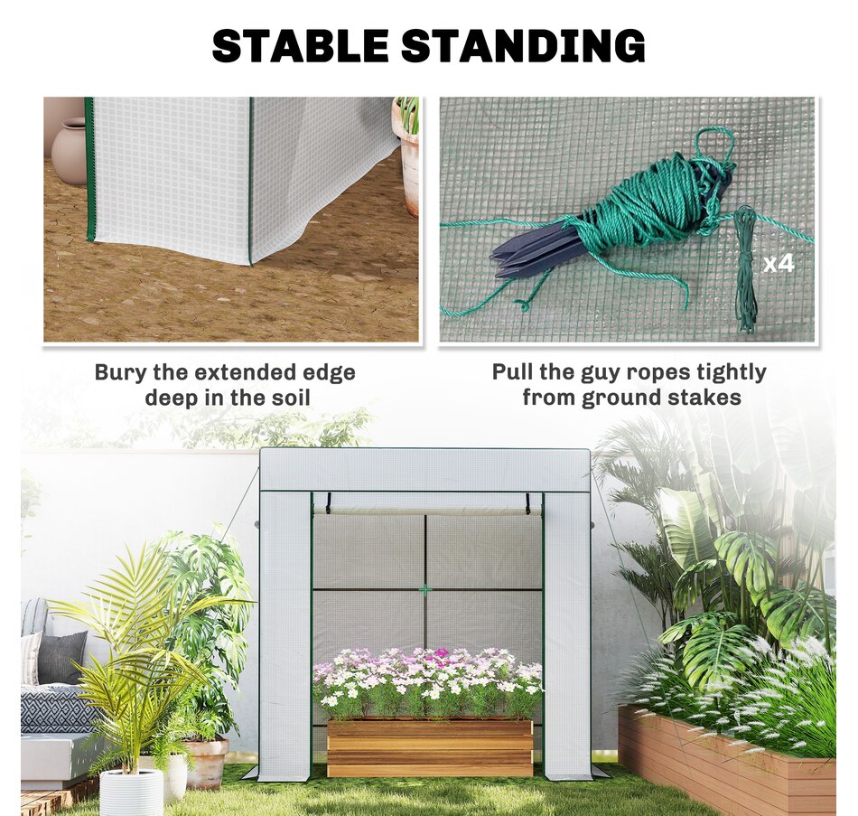 Image 923128_ALTMORE6.jpg, Product 923-128 / Price $64.99, Outsunny Tomato Greenhouse with Reinforced PE Cover Walk-in Green House from Outsunny on TSC.ca's Home & Garden department
