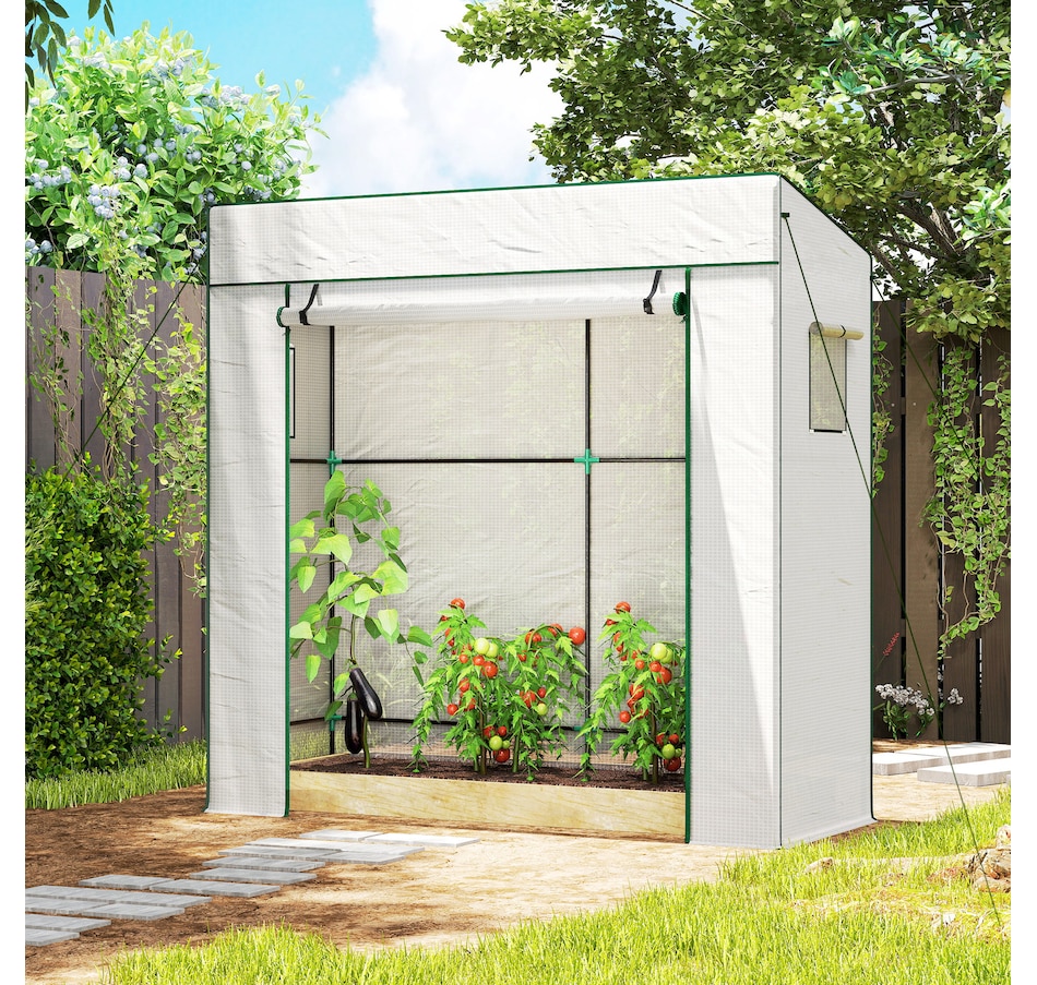 Image 923128_ALTMORE7.jpg, Product 923-128 / Price $64.99, Outsunny Tomato Greenhouse with Reinforced PE Cover Walk-in Green House from Outsunny on TSC.ca's Home & Garden department
