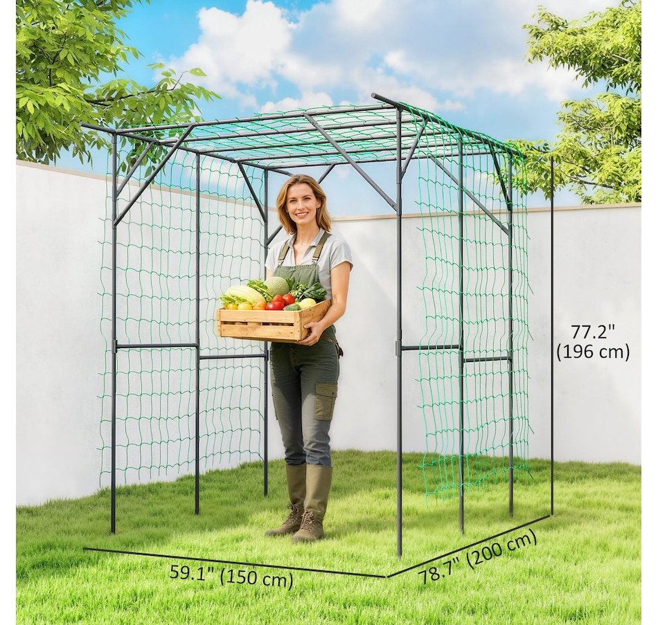 Image 923132_ALTMORE2.jpg, Product 923-132 / Price $89.99, Outsunny 6.4FT Tall Garden Arch Trellis, Plant Support Trellis Archway from Outsunny on TSC.ca's Home & Garden department