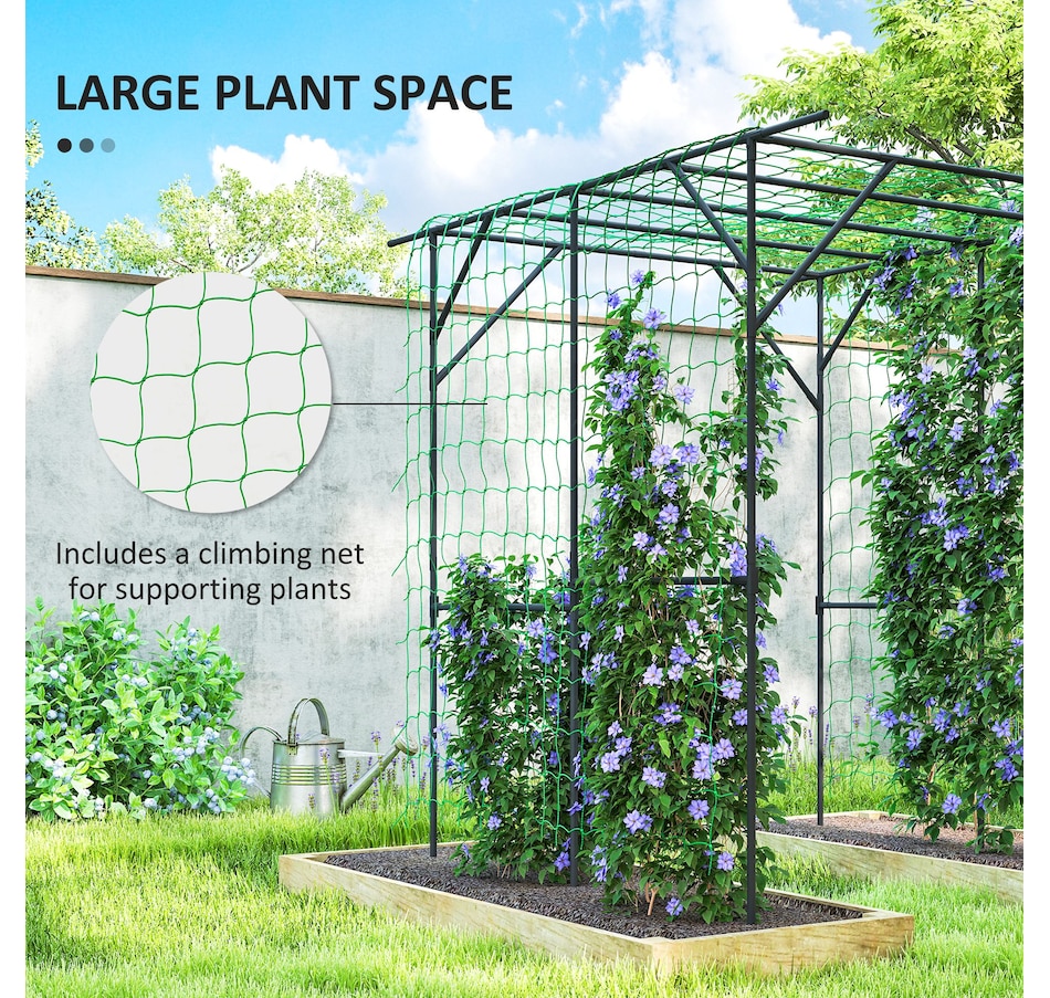 Image 923132_ALTMORE3.jpg, Product 923-132 / Price $89.99, Outsunny 6.4FT Tall Garden Arch Trellis, Plant Support Trellis Archway from Outsunny on TSC.ca's Home & Garden department
