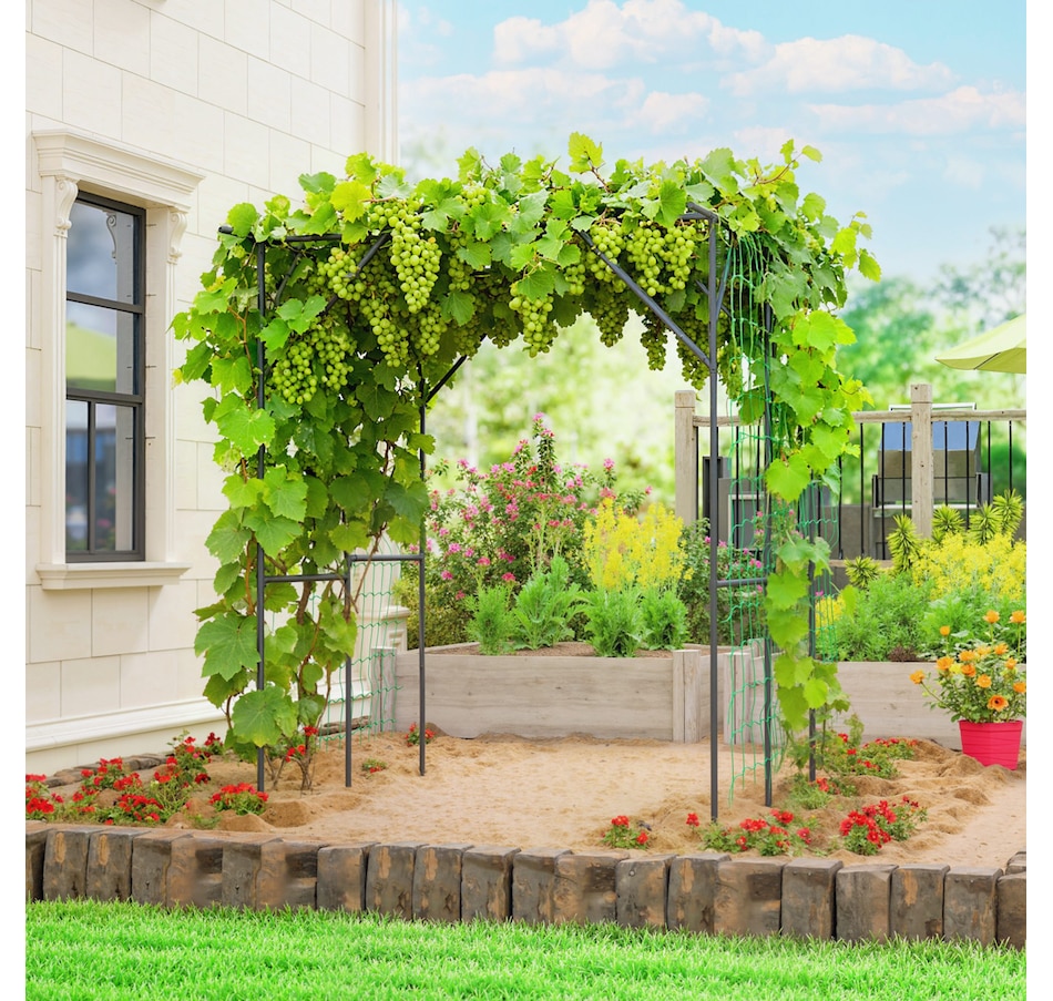 Image 923132_ALTMORE6.jpg, Product 923-132 / Price $89.99, Outsunny 6.4FT Tall Garden Arch Trellis, Plant Support Trellis Archway from Outsunny on TSC.ca's Home & Garden department