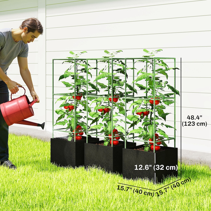 Image 923133_ALTMORE2.jpg, Product 923-133 / Price $49.99, Outsunny 3 Packs Tomato Cages with 13.5 Gallon Grow Bags from Outsunny on TSC.ca's Home & Garden department
