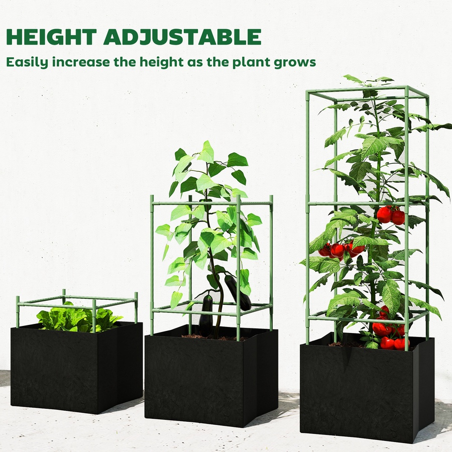 Image 923133_ALTMORE5.jpg, Product 923-133 / Price $49.99, Outsunny 3 Packs Tomato Cages with 13.5 Gallon Grow Bags from Outsunny on TSC.ca's Home & Garden department