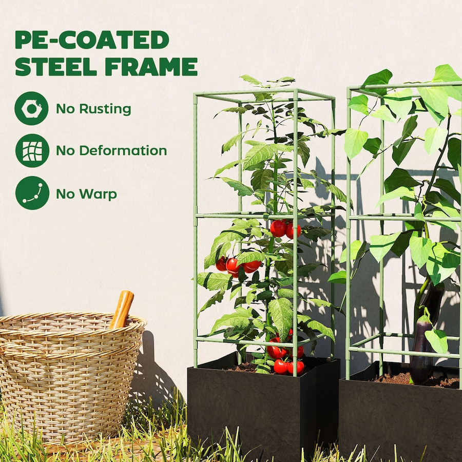 Image 923133_ALTMORE6.jpg, Product 923-133 / Price $49.99, Outsunny 3 Packs Tomato Cages with 13.5 Gallon Grow Bags from Outsunny on TSC.ca's Home & Garden department