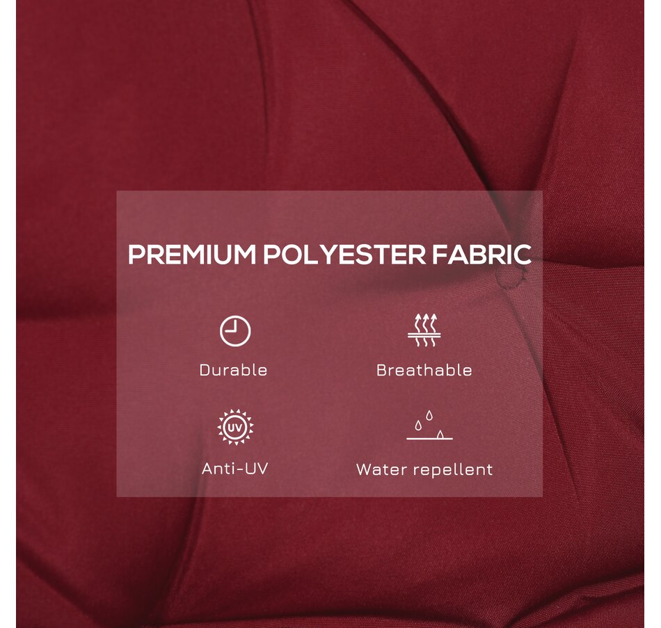 Image 923143_ALTMORE3.jpg, Product 923-143 / Price $56.99, Outsunny Garden Bench Cushion with Backrest, Non-Slip 2 Seater Soft Pad from Outsunny on TSC.ca's Home & Garden department