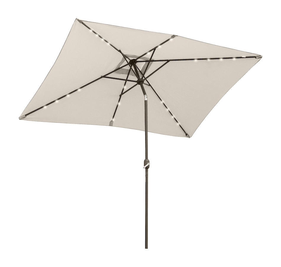 Image 923147.jpg, Product 923-147 / Price $114.99, Outsunny 6' x 10' Patio Umbrella with 22 LED Solar Lights and Tilt from Outsunny on TSC.ca's Home & Garden department