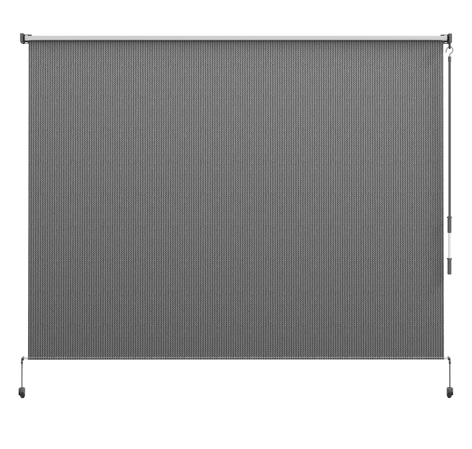 Image 923157.jpg, Product 923-157 / Price $139.99, Outsunny Outdoor Roller Shade, 8' x 6' Patio Door Blinds, Light Grey from Outsunny on TSC.ca's Home & Garden department