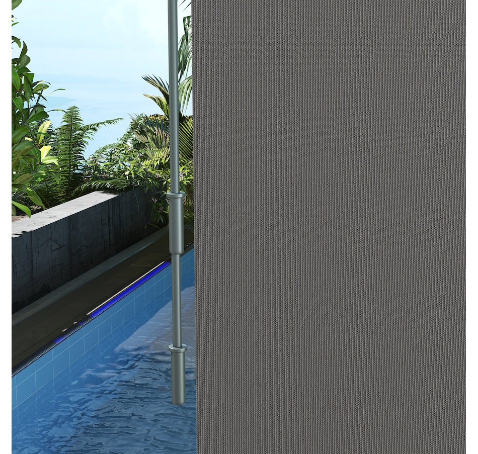 Image 923157_ALTMORE8.jpg, Product 923-157 / Price $139.99, Outsunny Outdoor Roller Shade, 8' x 6' Patio Door Blinds, Light Grey from Outsunny on TSC.ca's Home & Garden department