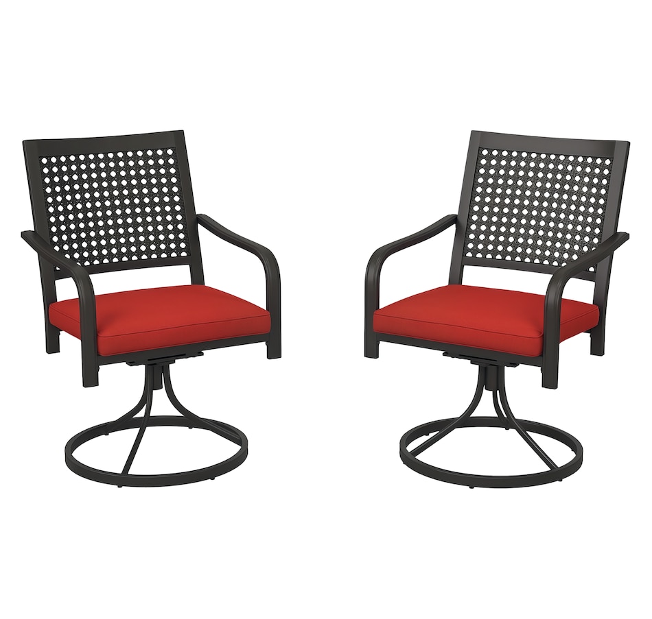 Image 923160.png, Product 923-160 / Price $269.99, Outsunny 2 Pieces Patio Swivel Chairs with Cushion from Outsunny on TSC.ca's Home & Garden department