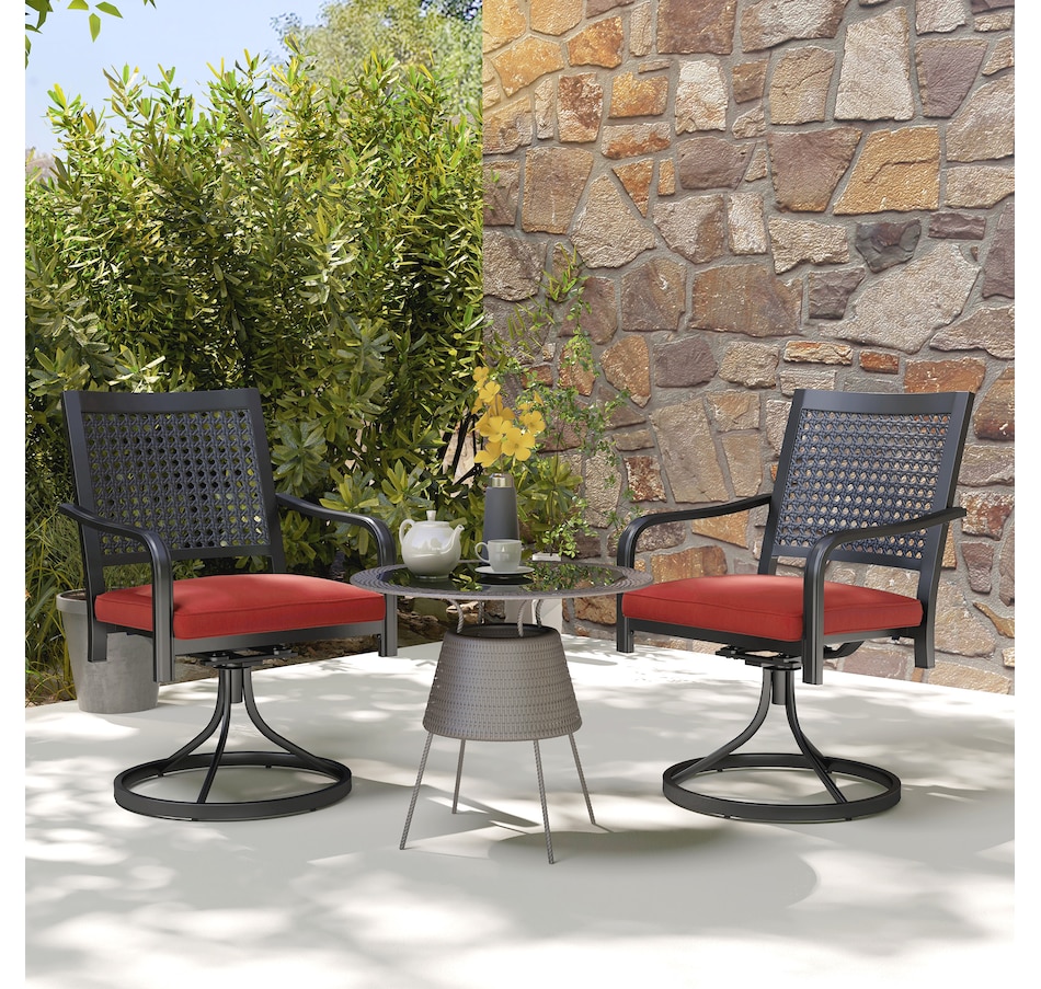 Image 923160_ALTMORE1.jpg, Product 923-160 / Price $269.99, Outsunny 2 Pieces Patio Swivel Chairs with Cushion from Outsunny on TSC.ca's Home & Garden department