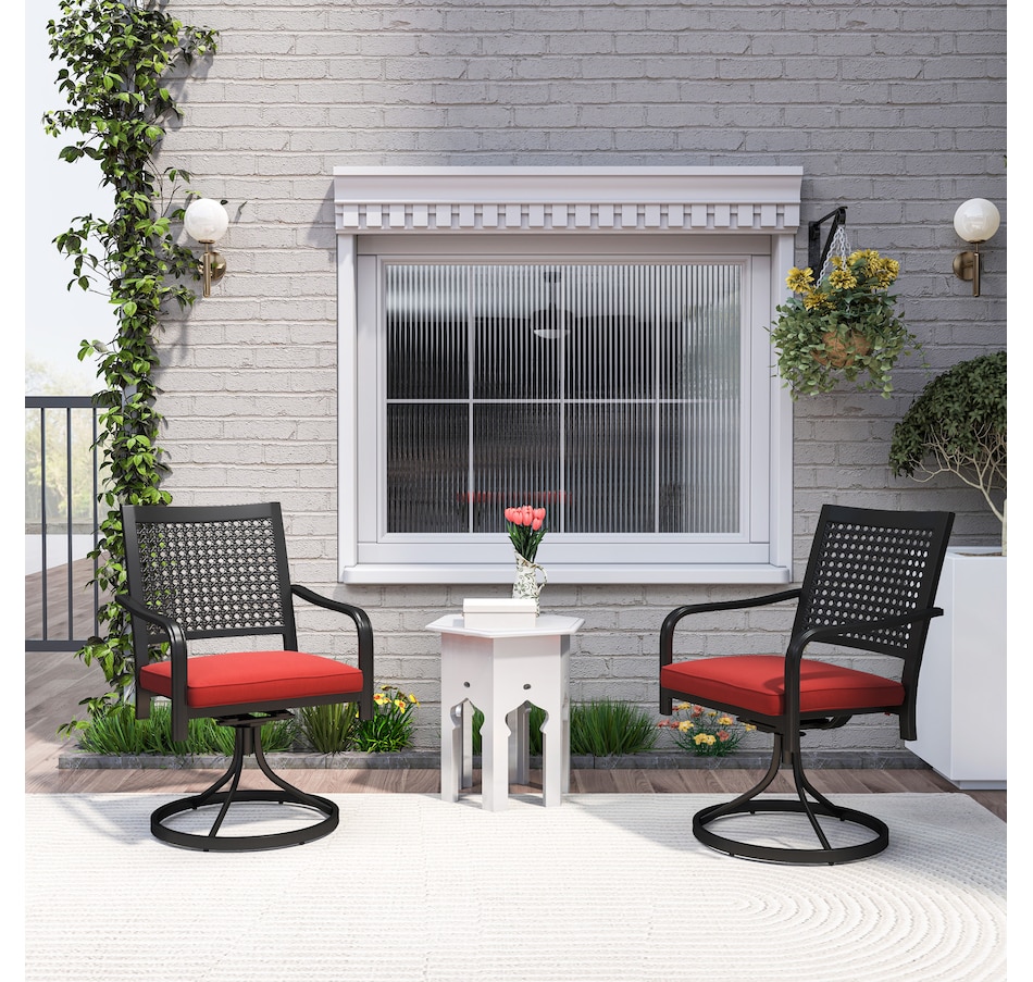 Image 923160_ALTMORE7.jpg, Product 923-160 / Price $269.99, Outsunny 2 Pieces Patio Swivel Chairs with Cushion from Outsunny on TSC.ca's Home & Garden department